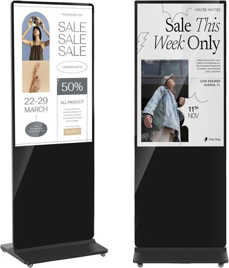 Indoor Touch Screen Floor Standing Digital Signage